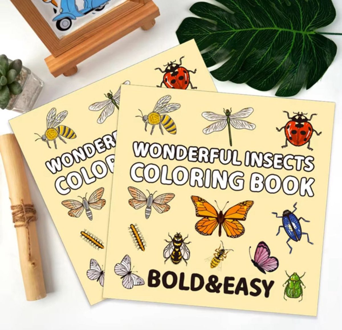 Cozy Coloring Book – Wonderful Insects – Natuur Kleurboek voor Volwassenen & Kinderen | Nature & Calm Coloring Book vol Vlinders, Bijen & Libellen | Ontspannend & Creatief Cadeau voor Natuurliefhebbers